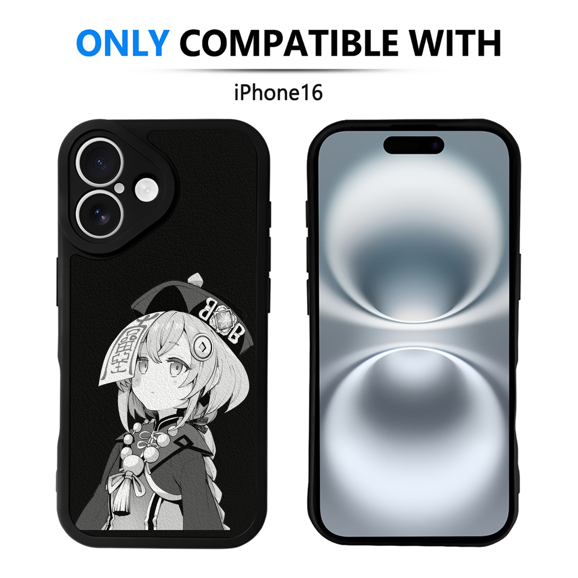 げんし神 七七 なな  genshin Nana 【iPhone 16シリーズ対応】シリコンスマホケース（レザー調） 材質：シリコン